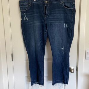 24W Kut from the Kloth ankle straight leg denim jeans